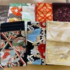 ☆袋帯8本セット☆和服☆昭和レトロ☆端切れ☆ハギレ☆パッチワーク...