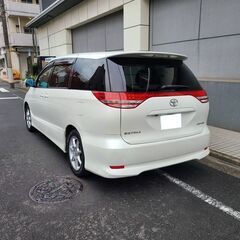 エスティマ2.4 アエラスGエディション　H20　車検6/4　94000ｋ　純正HDDナビ＆フルセグＴＶ＆フリップダウンモニター　カラーバックカメラ 　両側パワースライド　純正エアロ＆17ＡＷ　キセノン　7人乗りの画像
