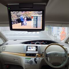 エスティマ2.4 アエラスGエディション　H20　車検6/4　94000ｋ　純正HDDナビ＆フルセグＴＶ＆フリップダウンモニター　カラーバックカメラ 　両側パワースライド　純正エアロ＆17ＡＷ　キセノン　7人乗りの画像