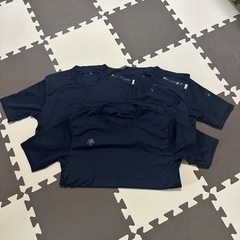 アンダーシャツ 半袖  紺色 160cm 3枚セットの画像