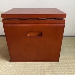 文机 折りたたみ 引出 三段 収納 座卓 稽古机 平机 木製 家具 昭和 レトロ 和風 和製アンティーク デスク 机の画像