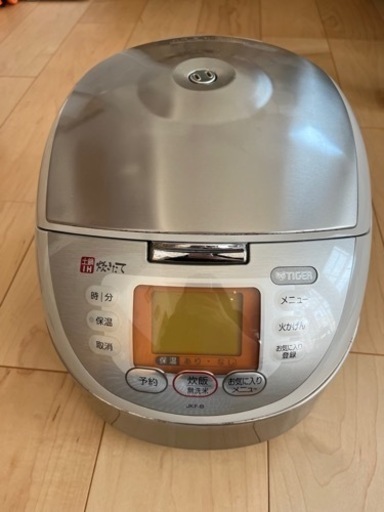 決まりました　タイガー土鍋IH炊飯器　8合炊き