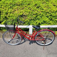 リサイクルショップどりーむ鹿大前店　No823　自転車　26インチ　ライトOK♪　赤
