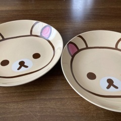 リラックマ 直径20cmプレート2枚