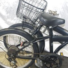 中古」折り畳み自転車/20インチ/オートライト6段変速