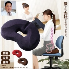 【大幅値下げ】勝野式 骨盤クッション ネイビーの画像