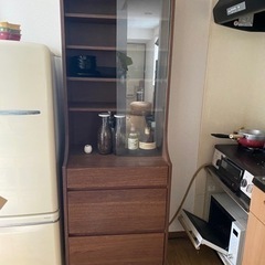 18日まで　食器棚　カップボード　レトロ　ヴィンテージ　北欧