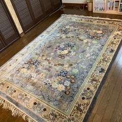 100%シルク絨毯　ヴィンテージラグの画像