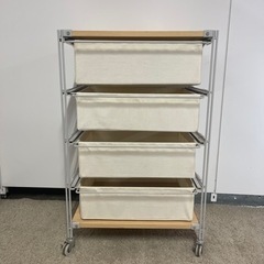 🌟激安‼️ 大人気無印良品スチールユニットシェルフ帆布バスケット 🌟