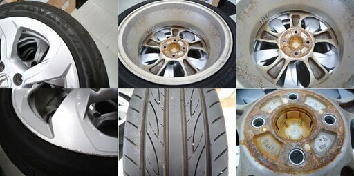 タイヤ ホイールセット ホンダ S660 純正ホイール タイヤ ADVAN FLEVA 前 165/55R15 後 195/45R16