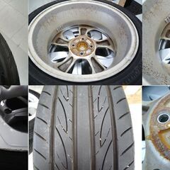 タイヤ ホイールセット ホンダ S660 純正ホイール タイヤ ADVAN FLEVA 前 165/55R15 後 195/45R16 2020年製 苫小牧西店の画像