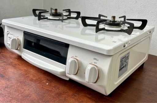 お引取り限定 19年製 リンナイ HOWARO 都市ガス用コンロ ガステーブル ET34NJH4-W2