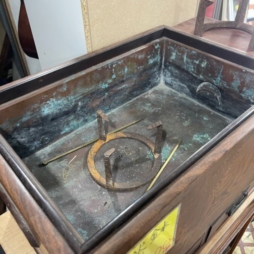 ?江戸箱火鉢　古物　アンティーク?【リサイクルショップ道楽屋】
