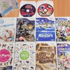 ☆超美品☆ Wii 本体フルセット(ソフト10本 付き) 任天堂ニンテンドーの画像