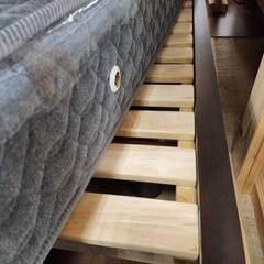 【愛品倶楽部柏店】大塚家具 ワイドダブルベッド 紀州備長炭織り込みマットレスの画像