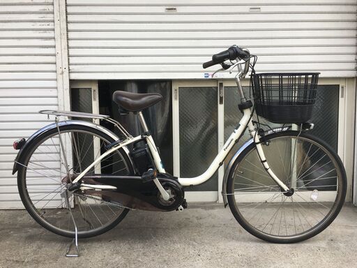 地域限定送料無料　パナソニック　ビビ　DX　16AH　新基準　子供乗せ　2019年　白　ナチュラ　アシスタ　神戸市　電動自転車