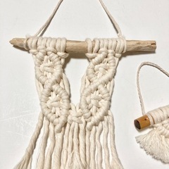 マクラメ タペストリー 2点セットの画像