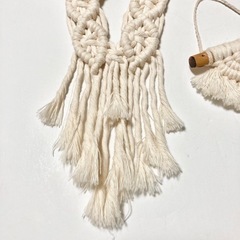 マクラメ タペストリー 2点セットの画像