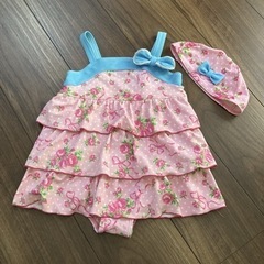 子供用　水遊び　水着　サイズ120 帽子付き