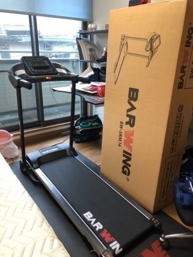 【半額以下】18,000円に値下げさせていただきます（ほぼ未使用）ルームランナー/BW-SRM16専用マット付き