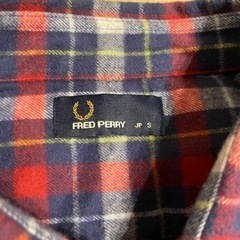 FRED PERRY  フレッドペリー チェックシャツ ネルシャツ メンズ 中古品の画像