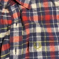 FRED PERRY  フレッドペリー チェックシャツ ネルシャツ メンズ 中古品の画像