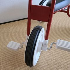 無印良品　三輪車　レッド　復刻版　使用頻度少の画像