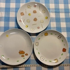 カピバラさんお皿 ３枚セット