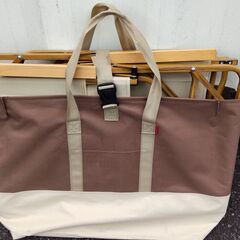 【ヒロ様専用】折り畳みチェア2脚セット（ベージュ）の画像