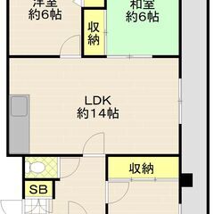 初期費用１０万以下♪広々バルコニー付きの３ＬＤＫ♪最上階のお部屋です！