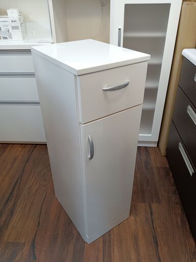 すき間収納 ホワイト キッチンカウンター キッチン収納 サイズ（約）幅30×奥40×高93　　■近隣配送無料 買取GO‼　栄和店