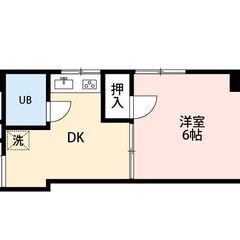 春日部駅5分！１DK　ペット可！　敷金礼金無料　フリーレント家賃...