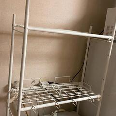 ラック　ランドリーラック(ホワイト)　rack laundry rack (white)の画像