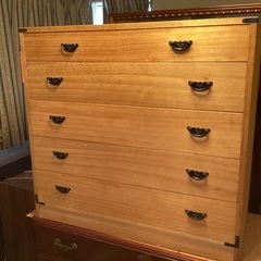 桐箪笥　ローチェスト　高さ74cm幅90cm