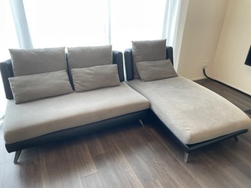 【ニトリ】カウチソファ(ポーション2KD GY )