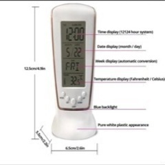 小型LEDアラーム付き電子時計の画像