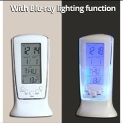  小型LEDアラーム付き電子時計の画像