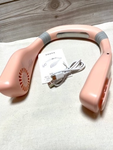 未使用品【快速冷却\u0026両手解放】 携帯扇風機 ハンズフリー首掛け扇風機 ネッククーラー
