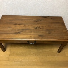ローテーブル アンティーク風 机の画像