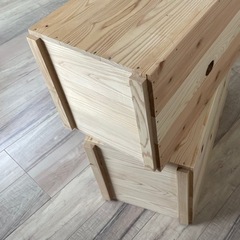 りんご箱 2こセットの画像