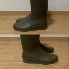 【取引中】AIGLE/エーグル レインブーツ 38インチ/24cm カーキの画像