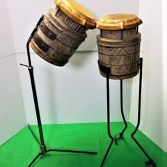 ボンゴ セット 脚付き｜ボンゴ2個｜打楽器・パーカッション・民族楽器