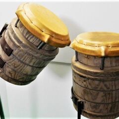 ボンゴ セット 脚付き｜ボンゴ2個｜打楽器・パーカッション・民族楽器の画像