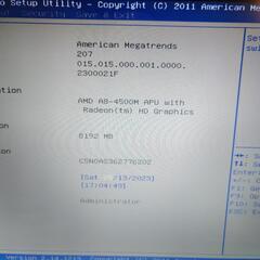 WIN10インストール ASUS ノートパソコン K55DRの画像
