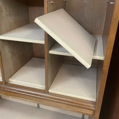 昭和レトロな本棚　洋服棚　事務所の書類棚　小の画像