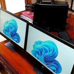 最新OS Windows11　モニター、キーボードなどフルセット。お得です。の画像