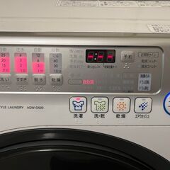 ドラム式洗濯機9kg AQUA AQW-D500-L 左開き2013年の画像