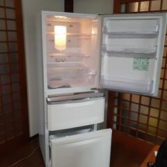 三菱ノンフロン冷凍冷蔵庫MR-C34-W清掃済の画像