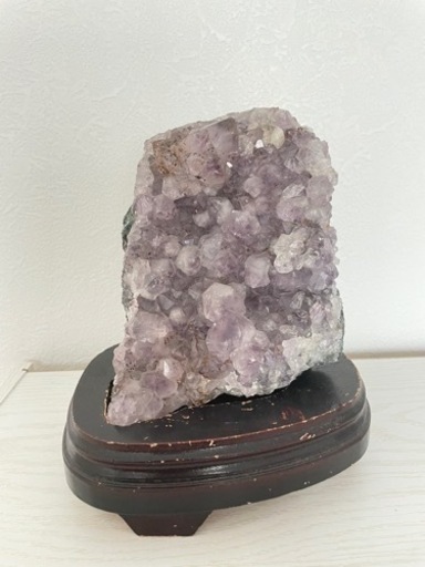 ⭐️美品⭐️ アメジスト 土台付き 天然石 置物 小物 インテリア 風水 運気上昇 紫 石