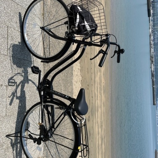 ママチャリ黒26いんち